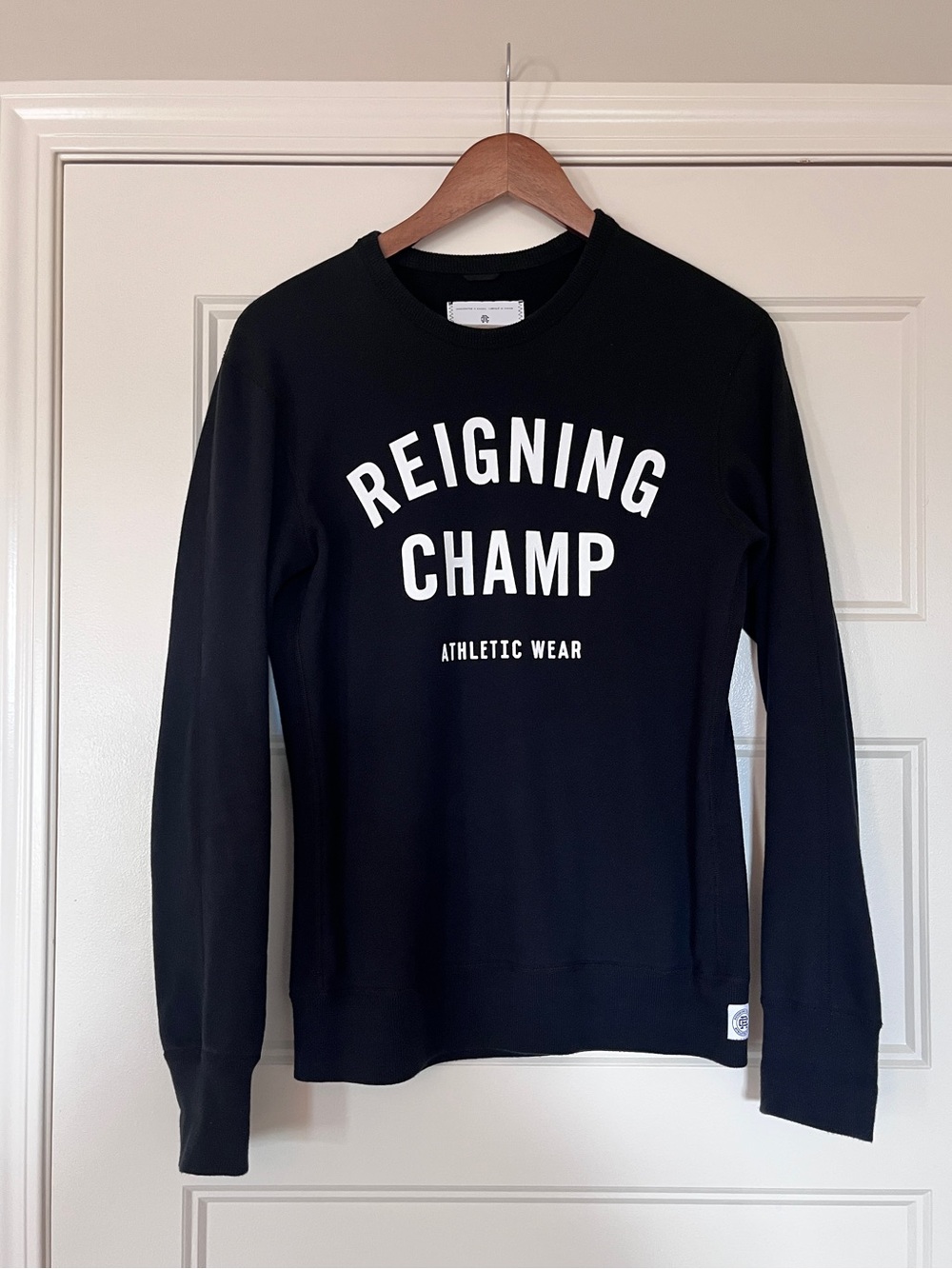 Reigning Champ Black Crewneck Sweatshirt XS – Made in Canada
